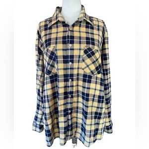 Vintage Dry Goods Saugatuck‎ Company Button Down Cotton Flannel
